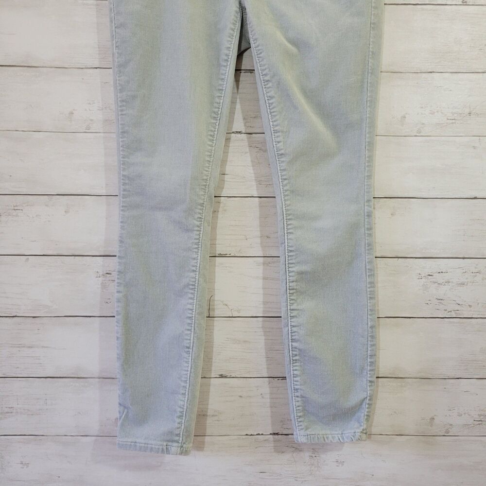 LOFT Pants Womens Size 26/2 Light Gray Corduroy Modern Skinny Stretch Mid Rise - Picture 4 of 10